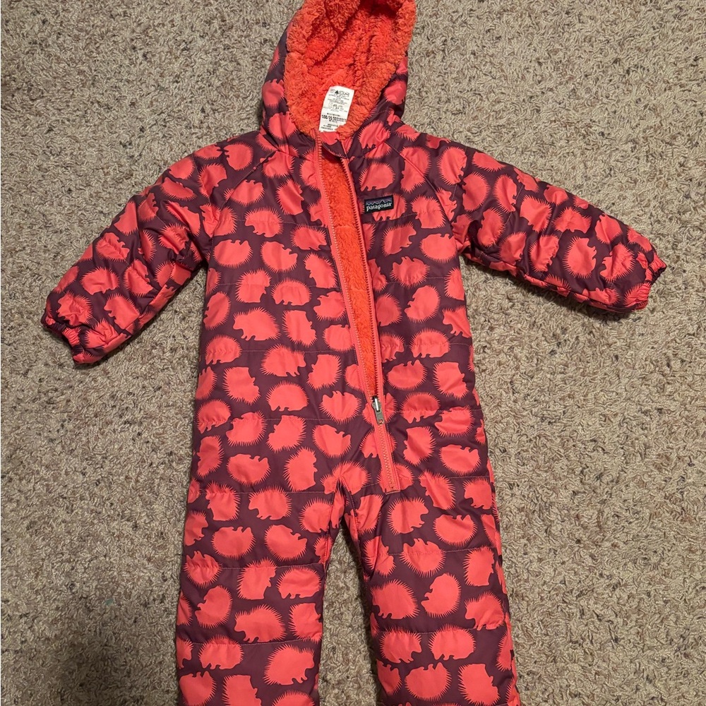 Patagonia baby snowsuit/bunting- 6 months